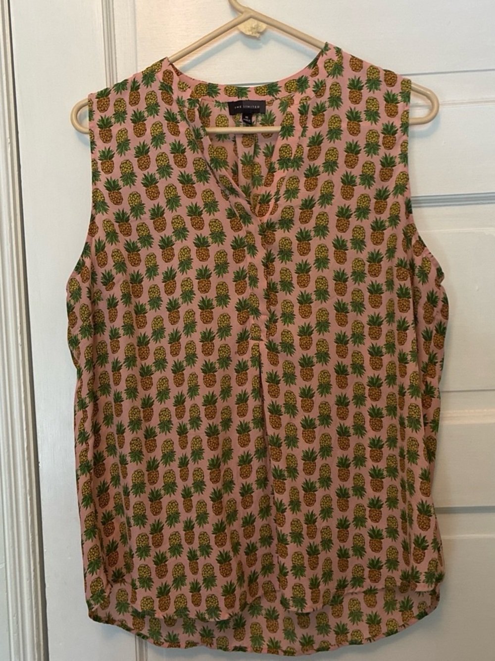 The Limited Pink Pineapple-Print Sleeveless Cami